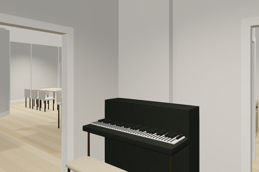 Music beside the foyer