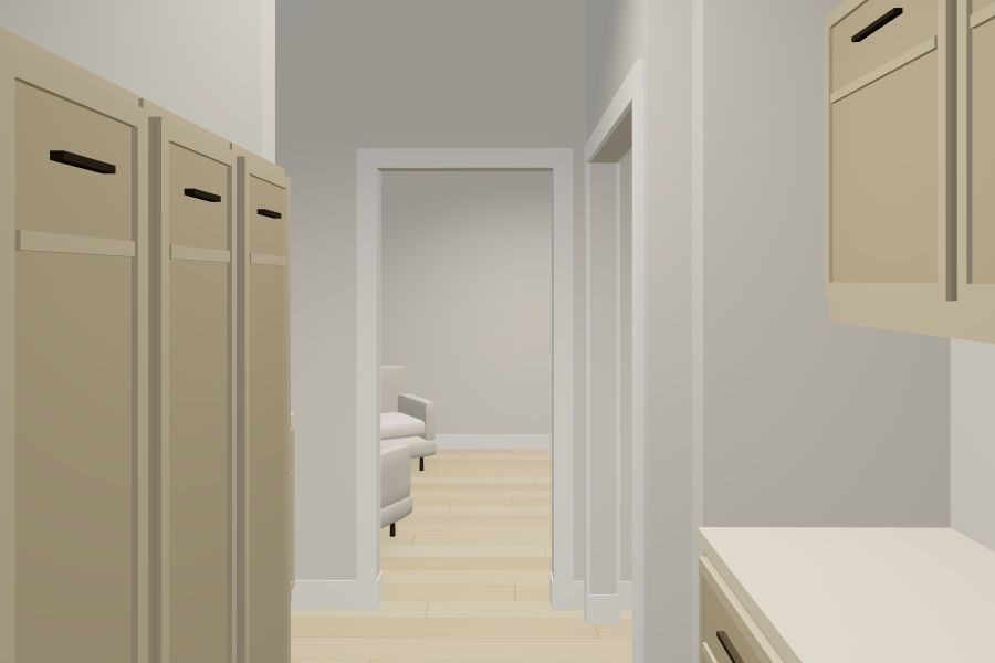 Pantry toward the kitchen